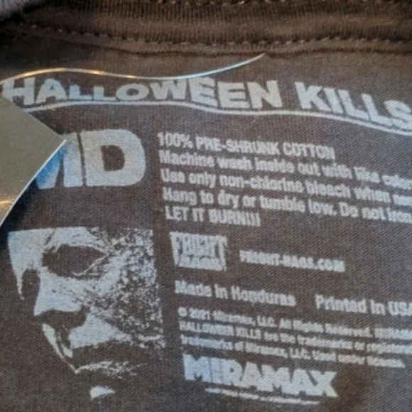 Hot Topic Halloween Kills Movie Poster Graphic Short Sleeve Tee Black and Orange - Picture 3 of 5